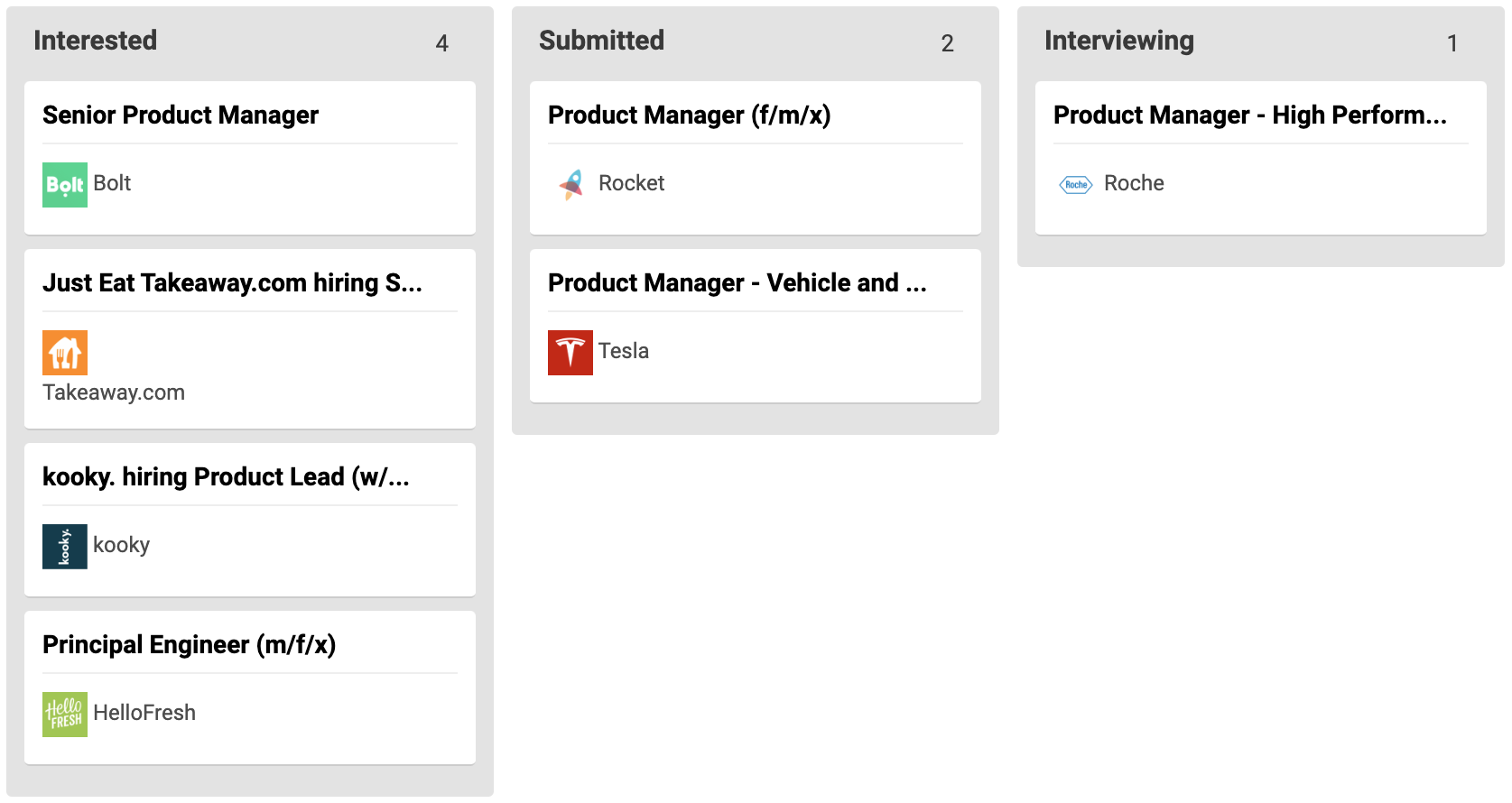 your job board at seekior, keep track of all the jobs, track applications stages and receive reminders for applications and interviews on email
